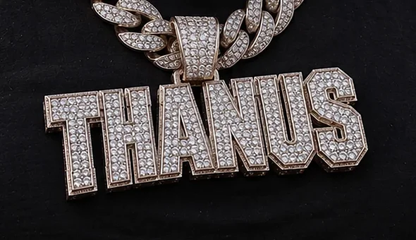 The THANUS pendant, solid diamonds.